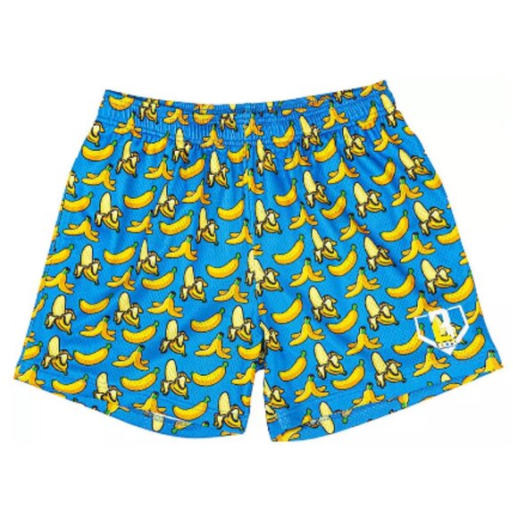 Banana Shorts Baseball Lifestyle 101 Men's 5” (Blue/Yellow) - NEW!!